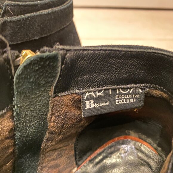 Artica (Browns Brand) waterproof Suede booties 6.5 - Picture 2 of 5